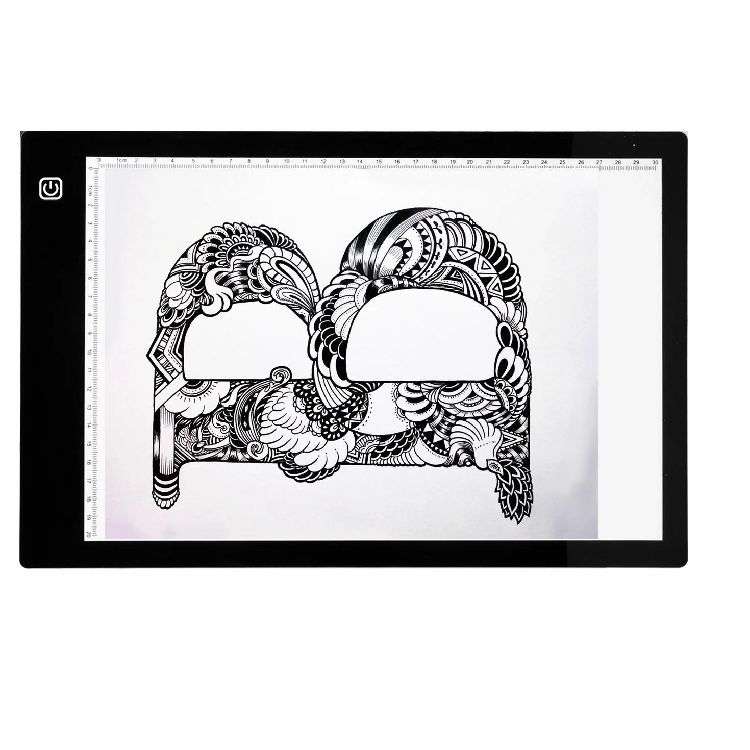 A4 Tracing Light Box Ultra-sottile 5mm USB LED Regolabile per Artisti Disegno Animazione