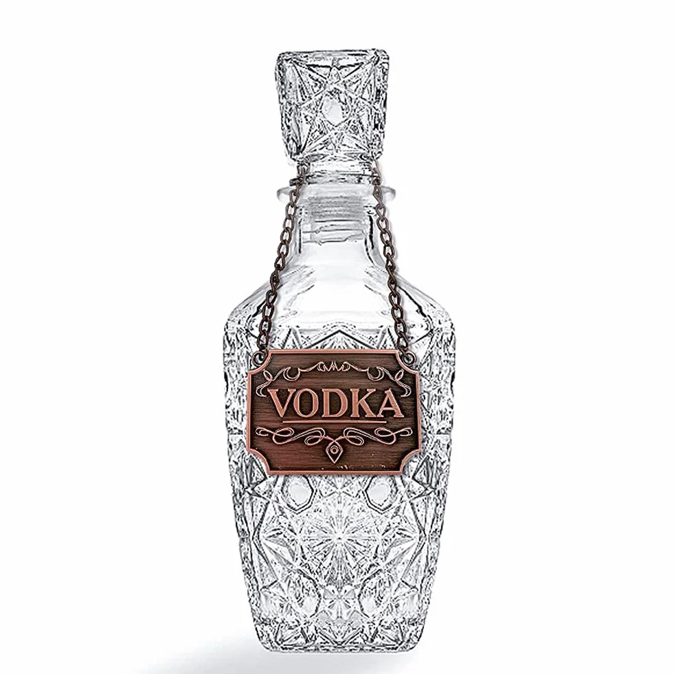 8 pz/set bottiglia decanter etichette, rame marcatura etichette