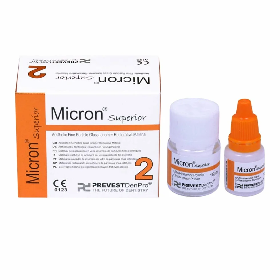 Micron Superior 2 FINE Particella Vetro IONOMER Cemento Materiale Restauro