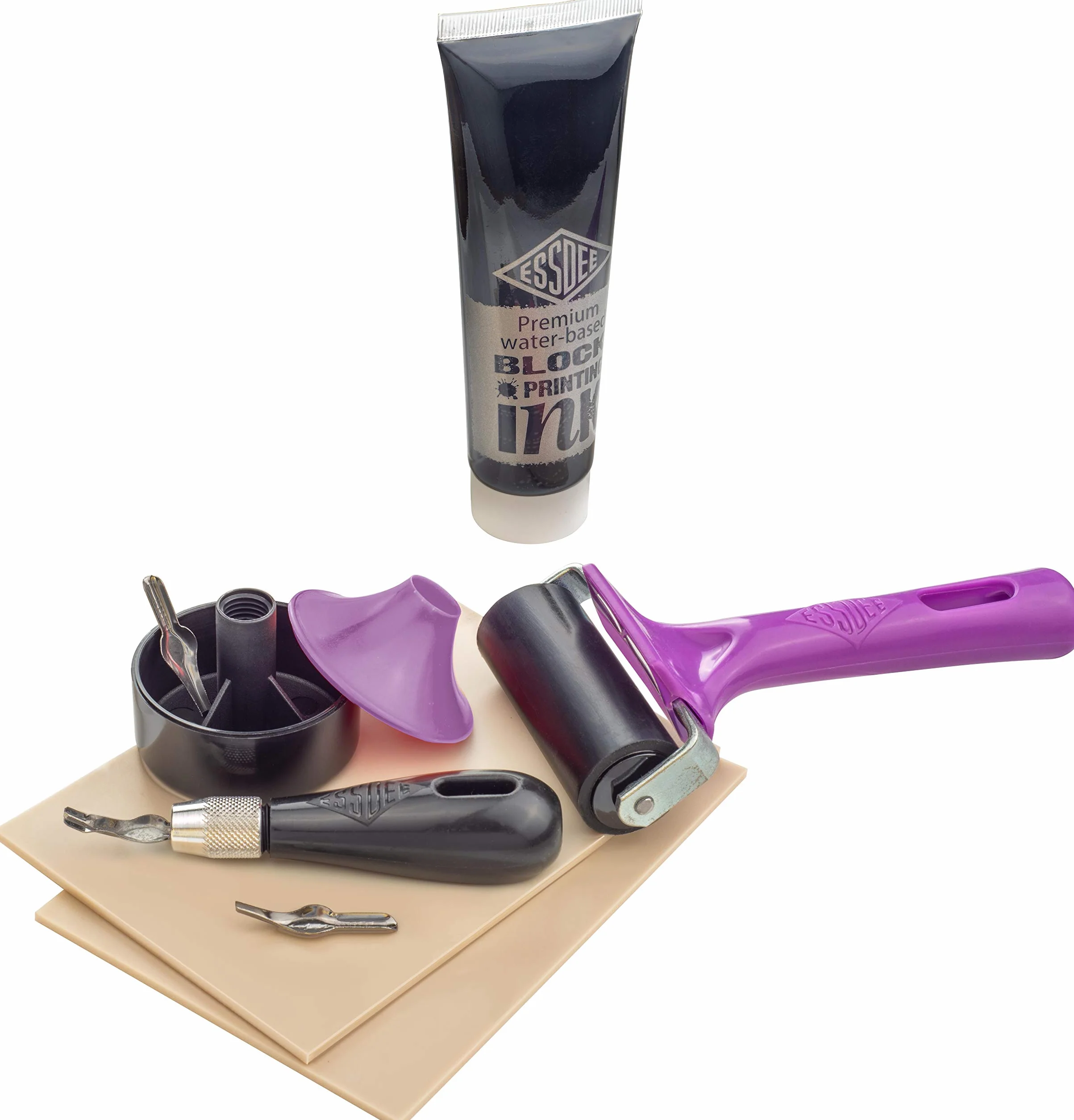 Essdee Kit di Stampa a Blocchi in Legno Multicolore