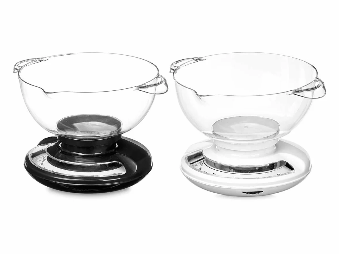 Bilancia da Cucina Meccanica Analogica 5kg con Contenitore Misuratore 2L