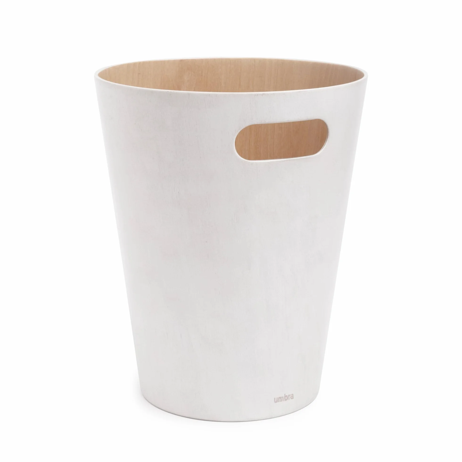 Umbra Woodrow Cestino della spazzatura 7,5 L Faggio Europeo Bianco/naturale