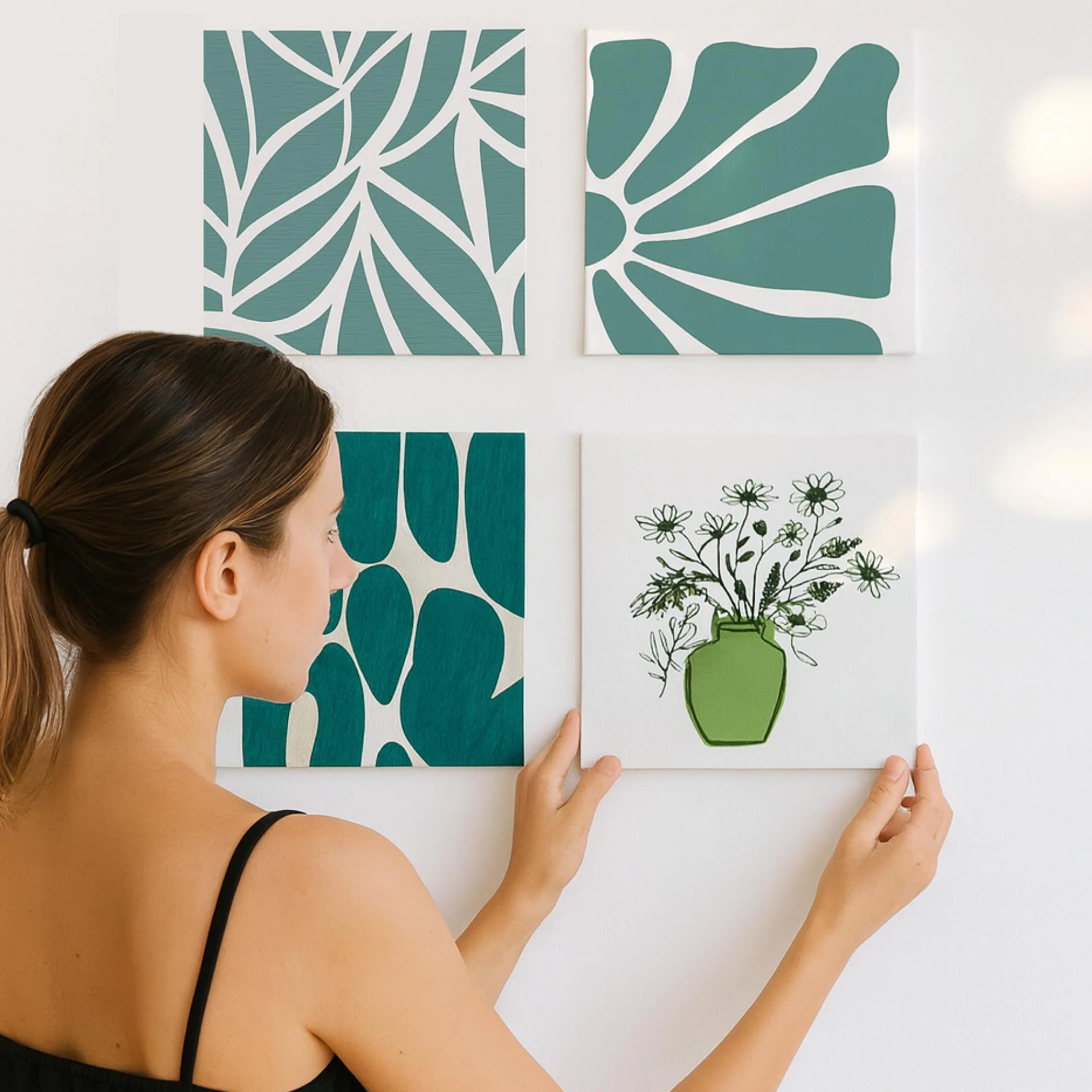 Zenacolor Tela per Dipingere 30x40cm Set da 10 280g/m² 100% Cotone Pittura Acrilica Olio Tempera
