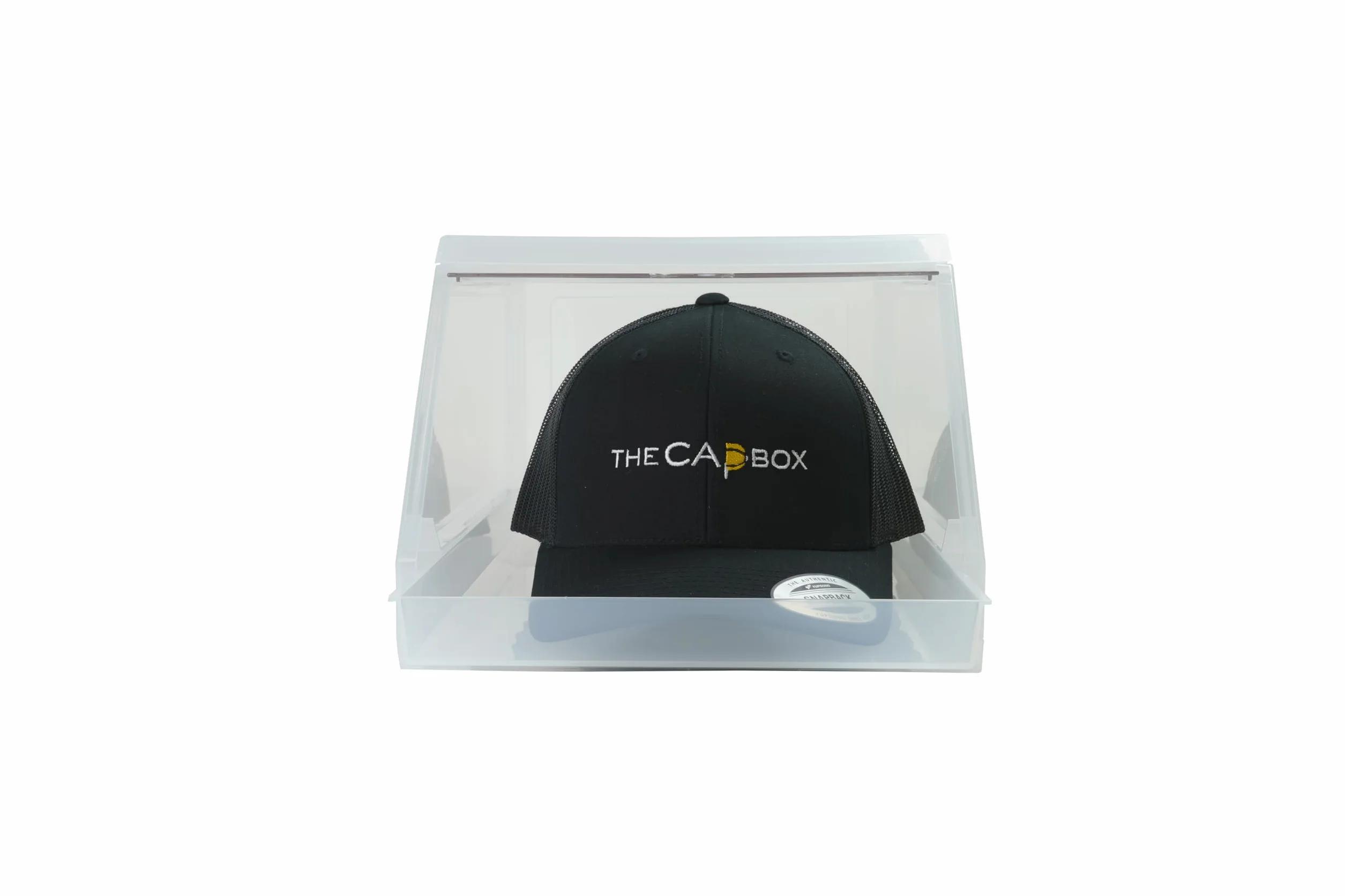 The CapBox 2.0 Organizzatore per Cappello da Baseball Vassoio Scorrevole Impilabile Confezione da 2 Trasparente