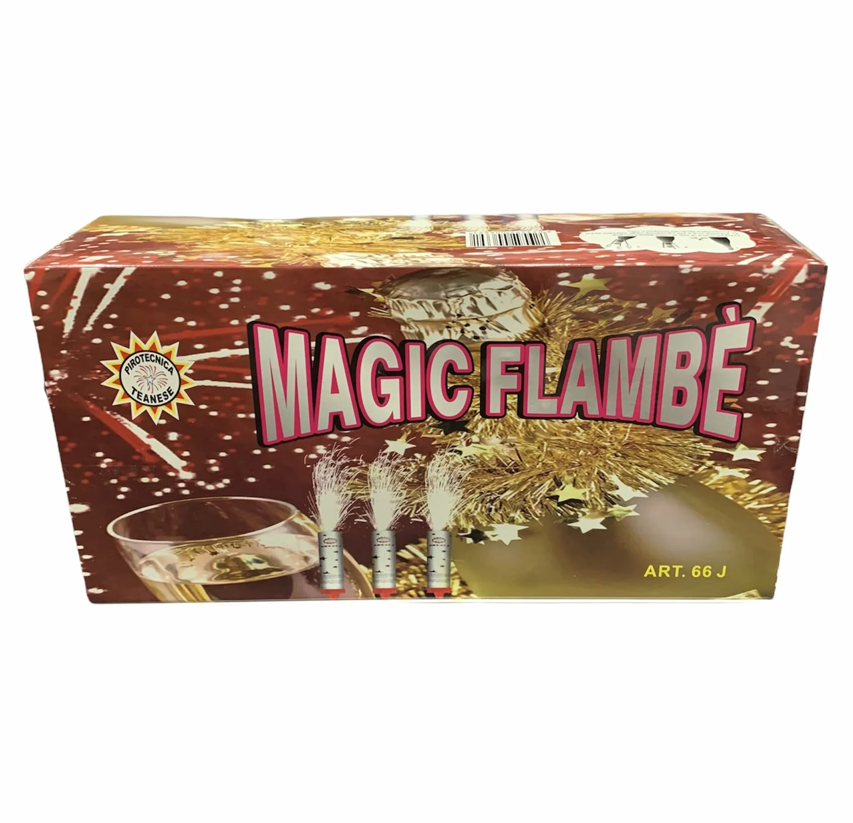 CANDELINE MAGIC FLAMBE PARTY TORTA 12cm F1 USO INTERNO ED ESTERNO