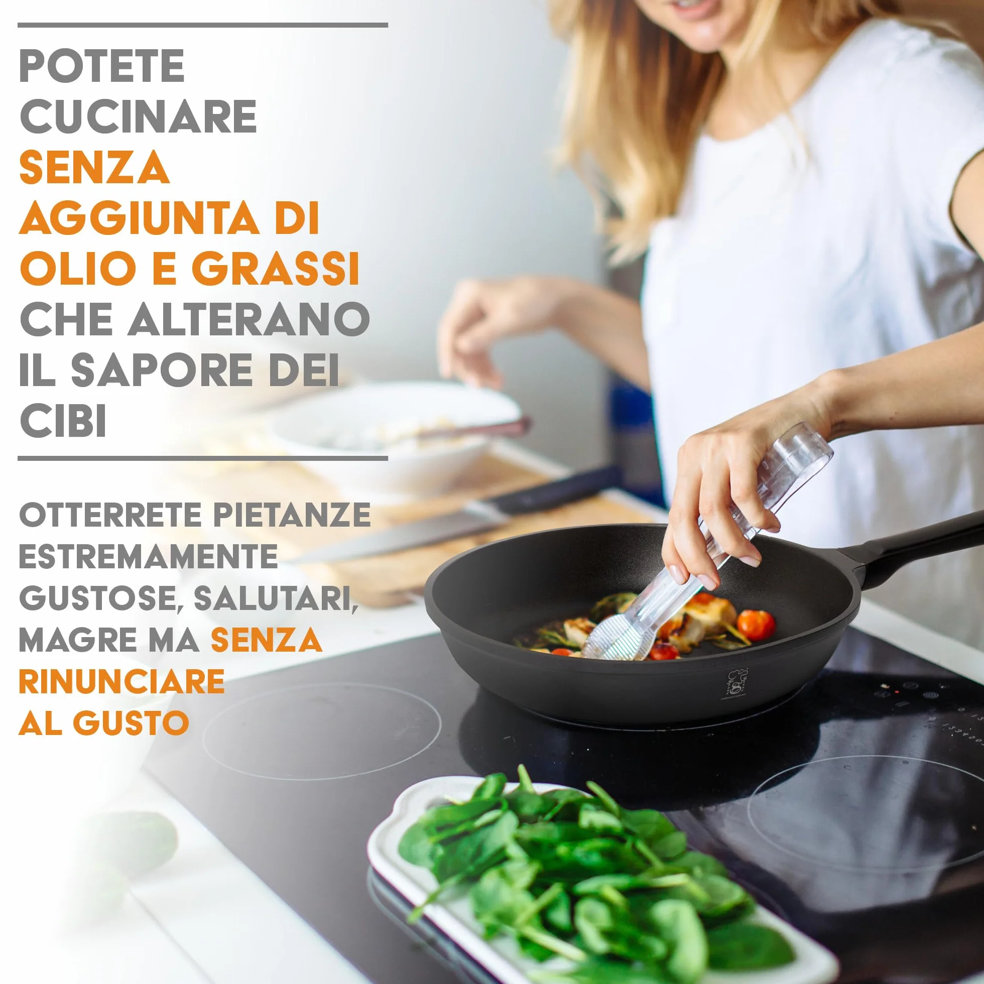 Stone&Stone Pentolino 16cm da latte/brodo a induzione totale alluminio acciaio professionale estremamente antiaderente sviluppata con tecnologia tedesca piccola pentola casseruola