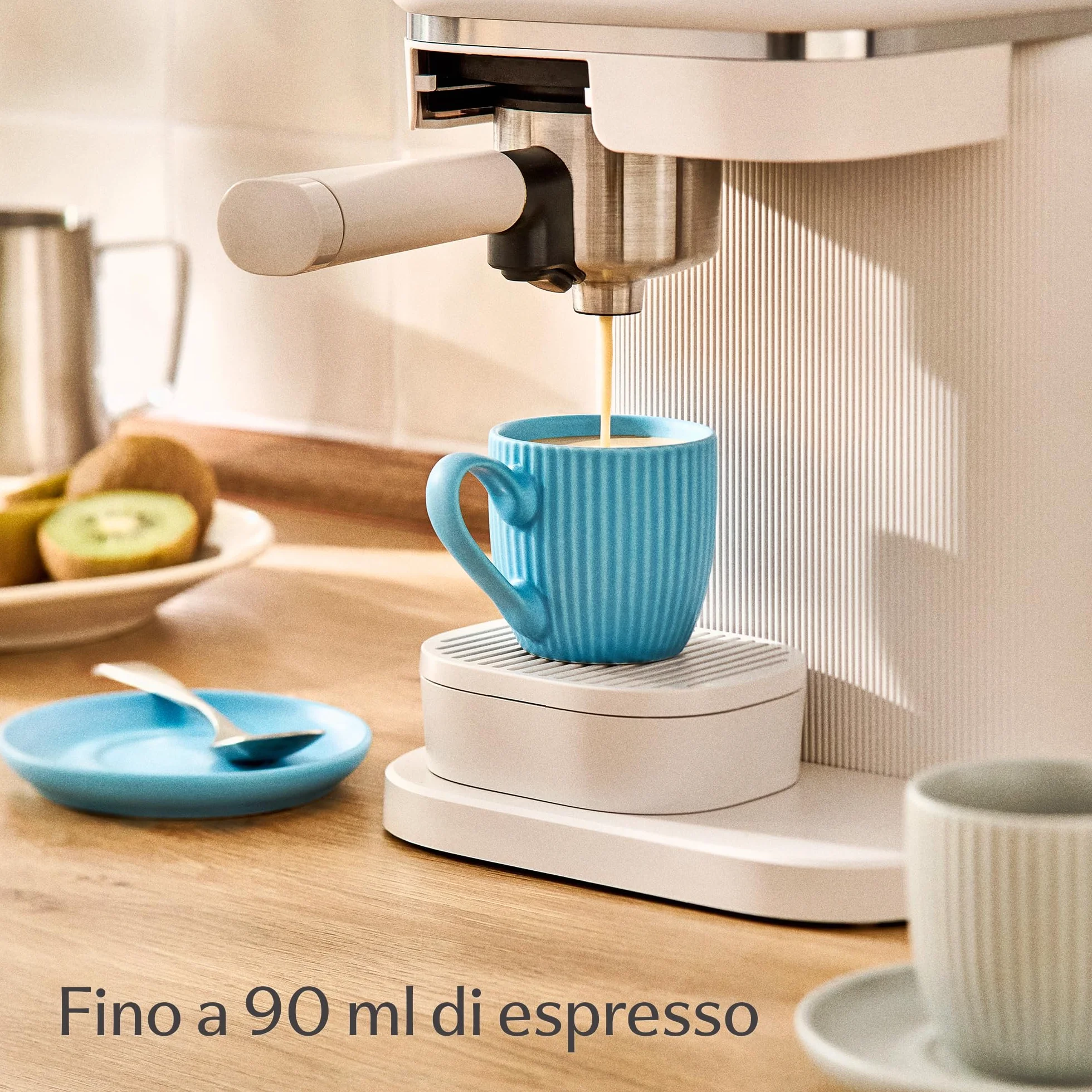 Tazzine Caffe Espresso Moderne con Piattino 6 Tazze 90ml Ceramica Colorate Opaca Lavabili in Lavastoviglie